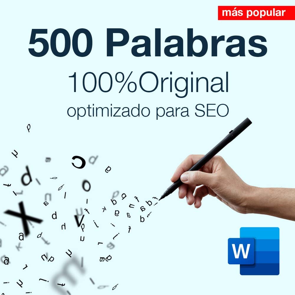 Creación de contenido 500 palabras