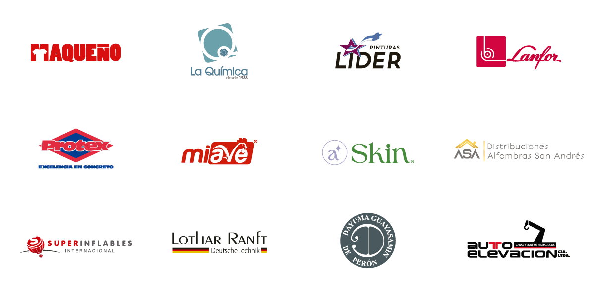 Logotipos de nuestros clientes de diseño web y ecommerce en Quito y Ecuador